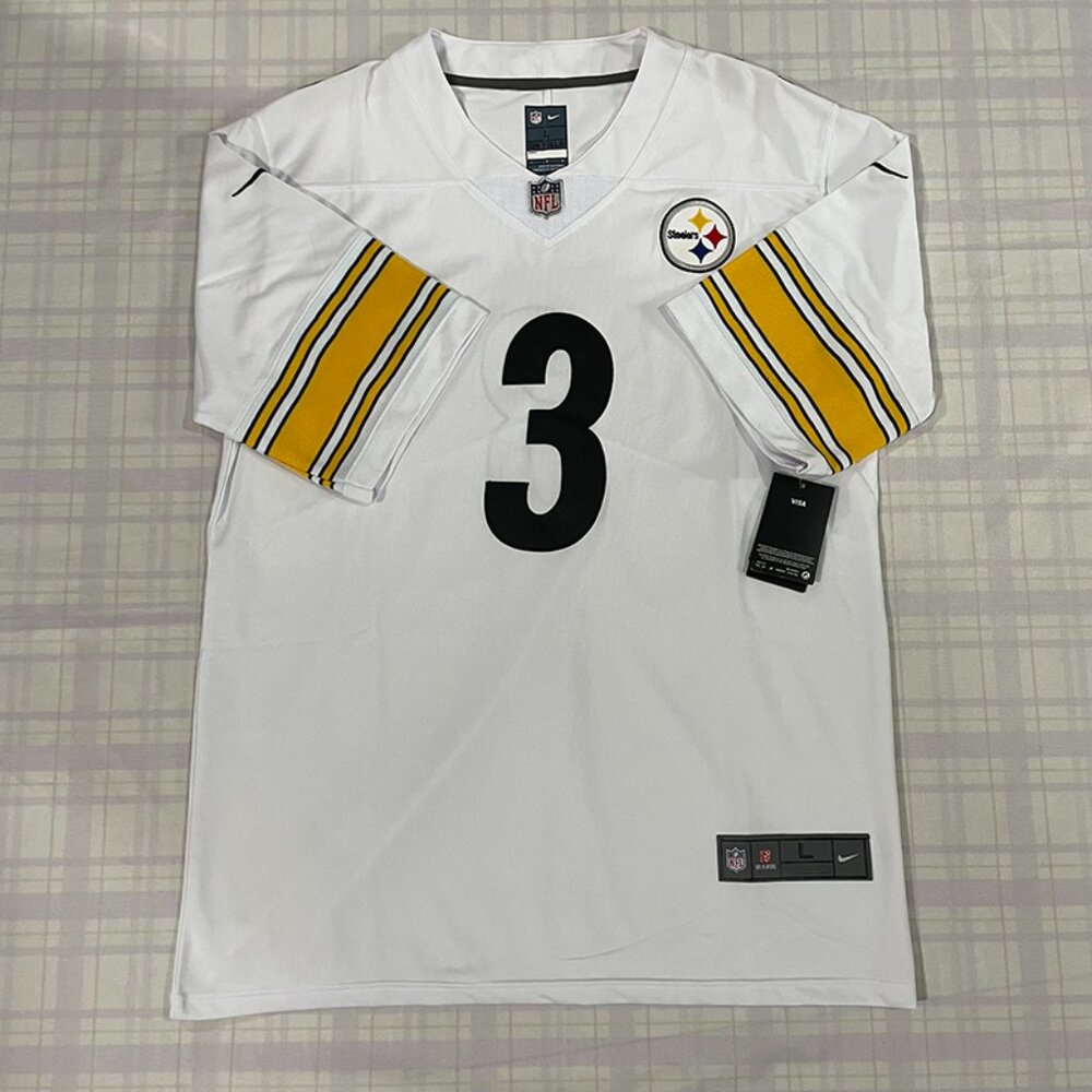 NFL Pittsburgh Steelers White Jersey #3 WILSON